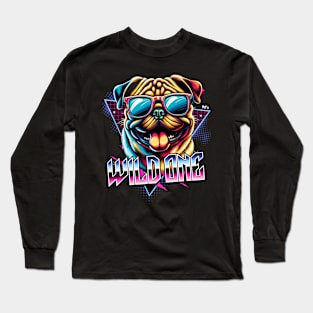 Wild One Pug Dog Long Sleeve T-Shirt